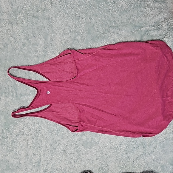 Lululemon Burgundy Raceback Tank - Picture 2 of 2